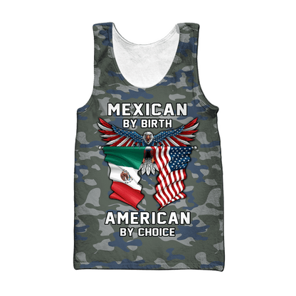 Mexican By Birth American By Choice 3D All Over Printed Hoodie