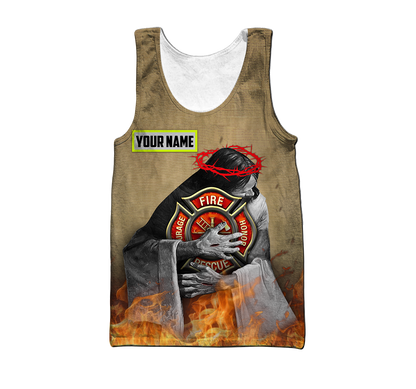 Customize Name Firefighter Hoodie Shirts For Men And Women TNA09032103