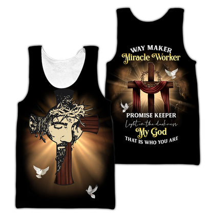 Miracle Worker - Jesus Custom Name 3D All Over Printed Unisex Shirts