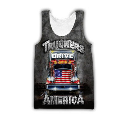 Premium Trucker Personalized Name 3D All Over Printed Unisex Shirts