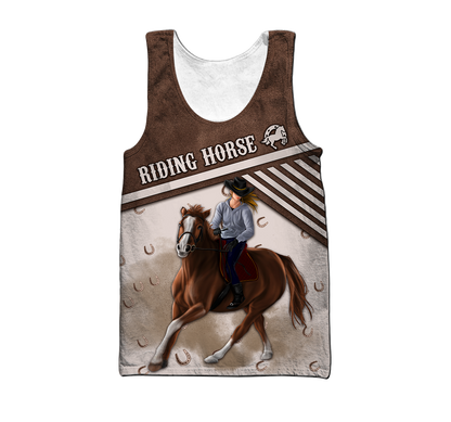 Riding Horse 3D All Over Printed Unisex Shirts