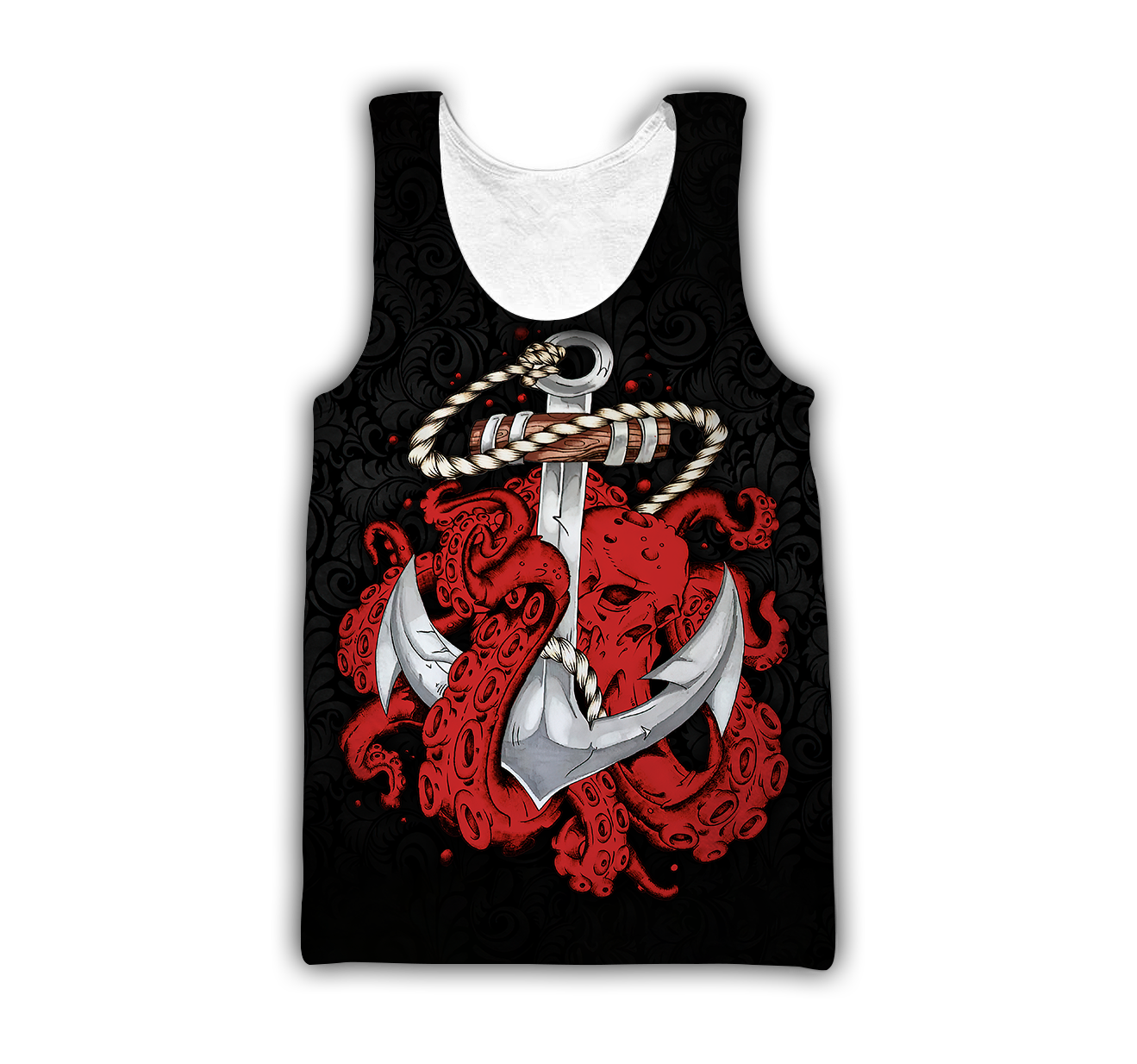 Premium Unisex Hoodie Skull Gothic Octopus ML