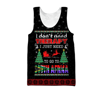 I Don’t Need Therapy I Just Need To Go To South Africa 3D Over Printed Hoodie DA30072102