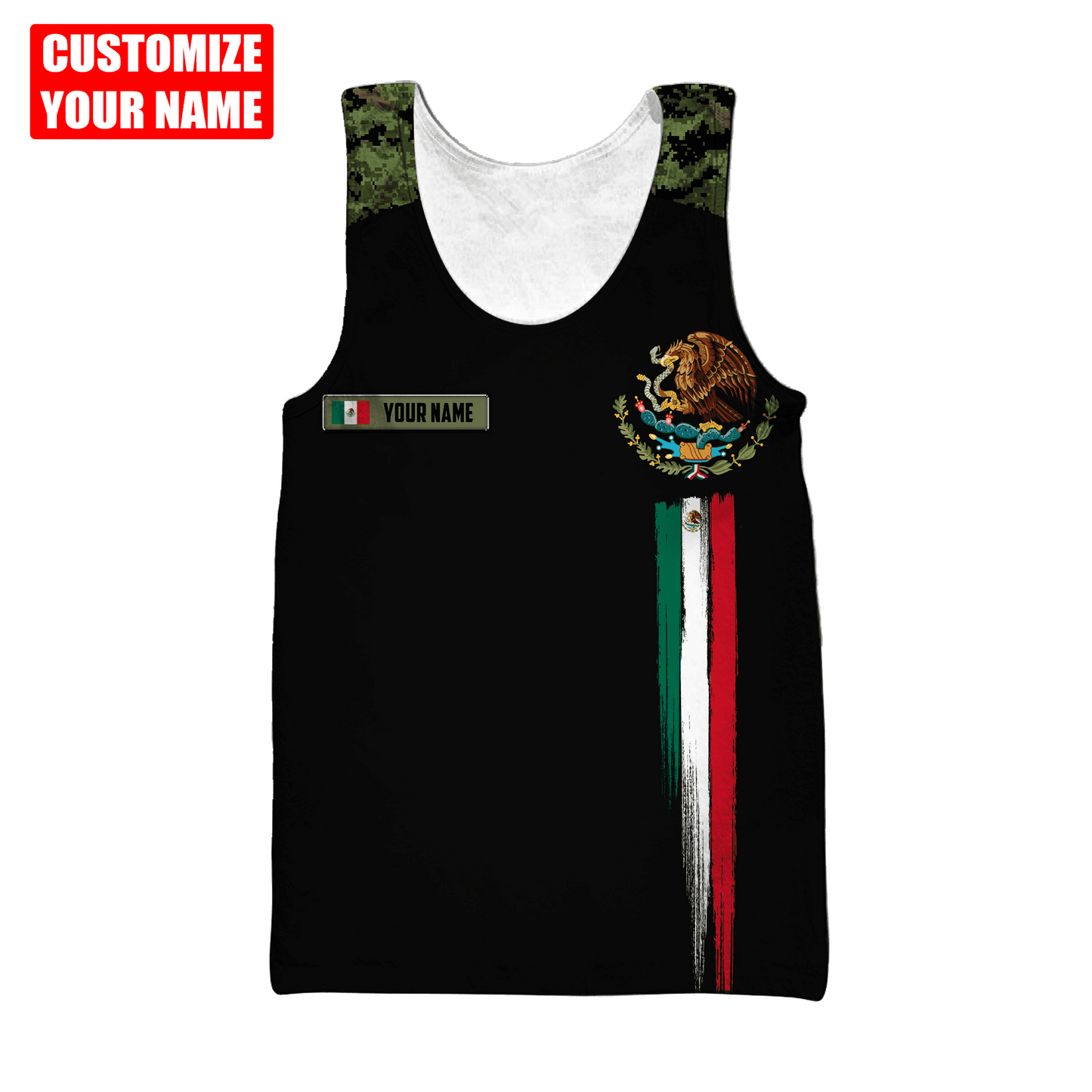 Personalized Name Mexico 3D All Over Printed Unisex Shirts Pi12072108