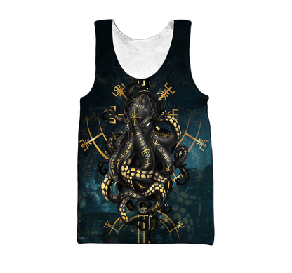 Premium Unisex Hoodie Kraken Octopus King of The Seven Seas III ML