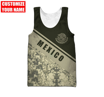 Personalized Name Mexico 3D All Over Printed Unisex Shirts
