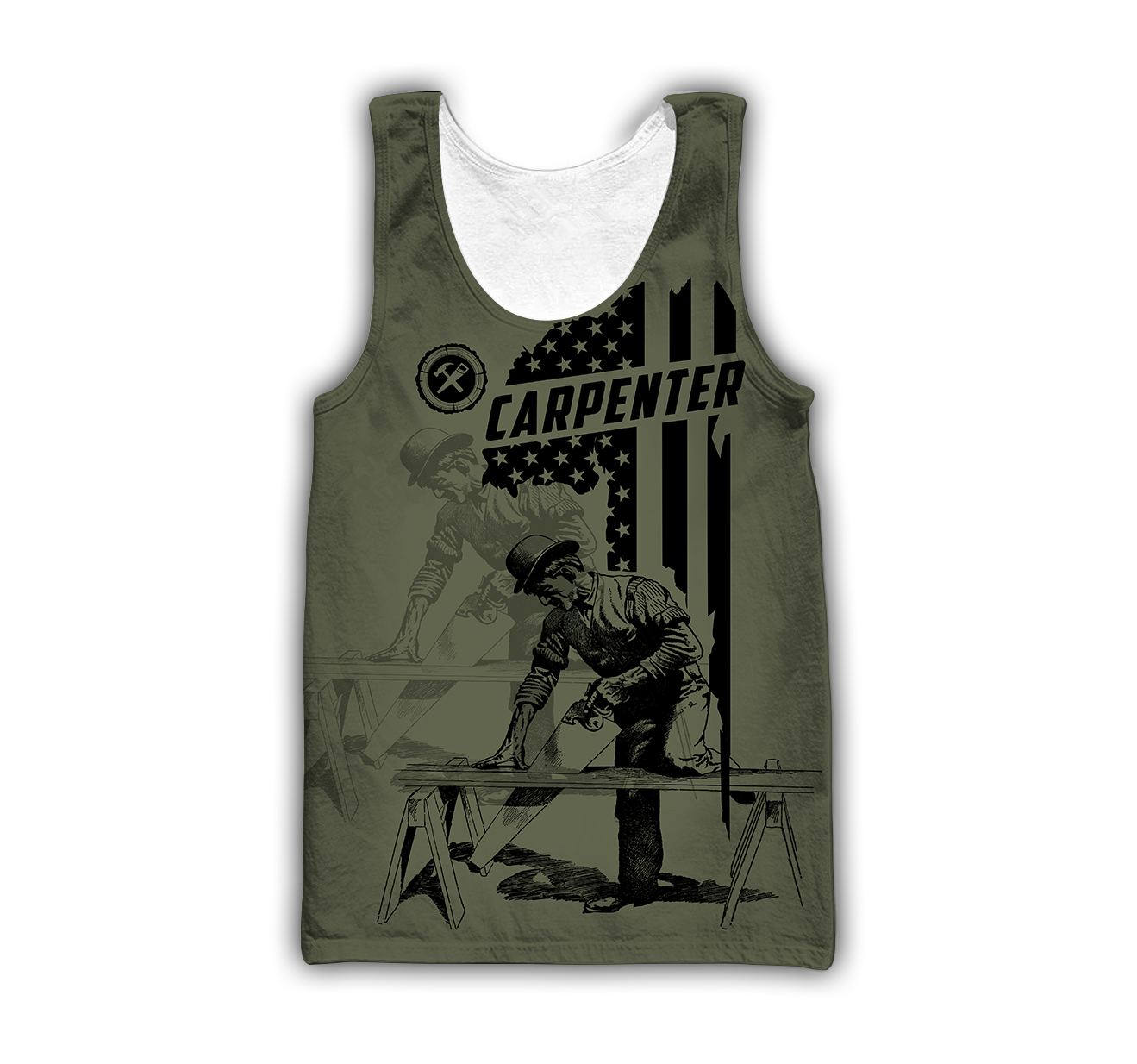 Personalized Name American Carpenter 3D All Over Printed Unisex Shirts Ver 4