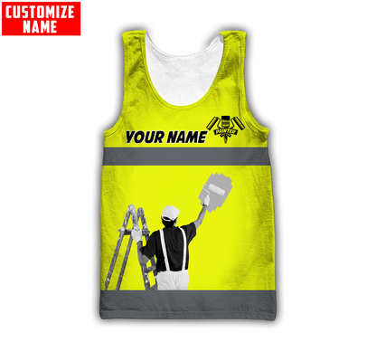 Tmarc Tee Personalized Name Painter 3D All Over Printed Unisex Shirts