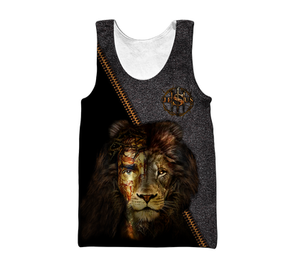 Faith in God Lion Jesus save -Christian - 3D All Over Printed Style for Men and Women