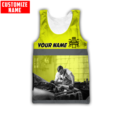 Tmarc Tee Personalized Name Mechanic 3D All Over Printed Unisex Shirts