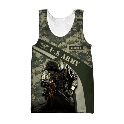 US Army Veteran 3D All Over Printed Shirts