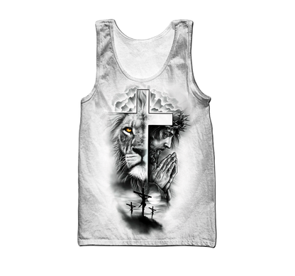 Lion God Tattoo Vibe - Christian - 3D All Over Printed Style for Men and Women
