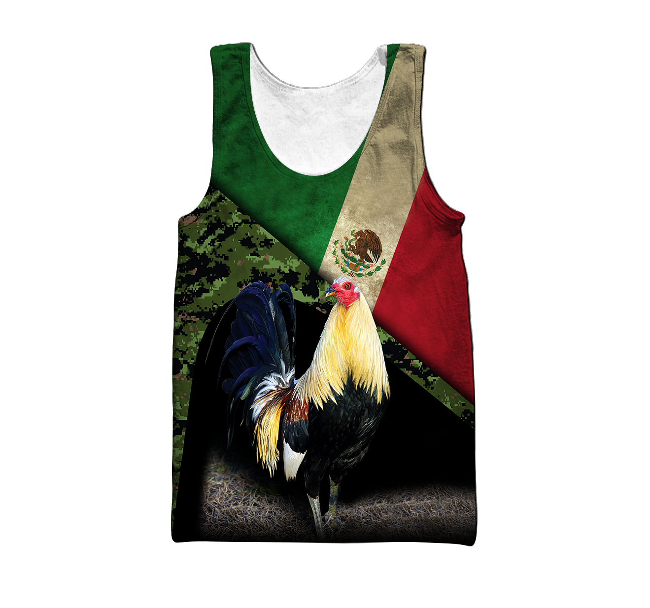 Rooster Mexico 3D All Over Printed Hoodie