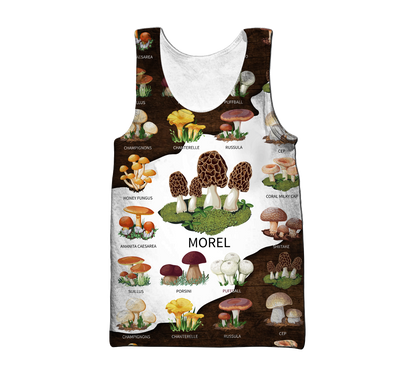 Edible mushroom hunting world 3d print shirts