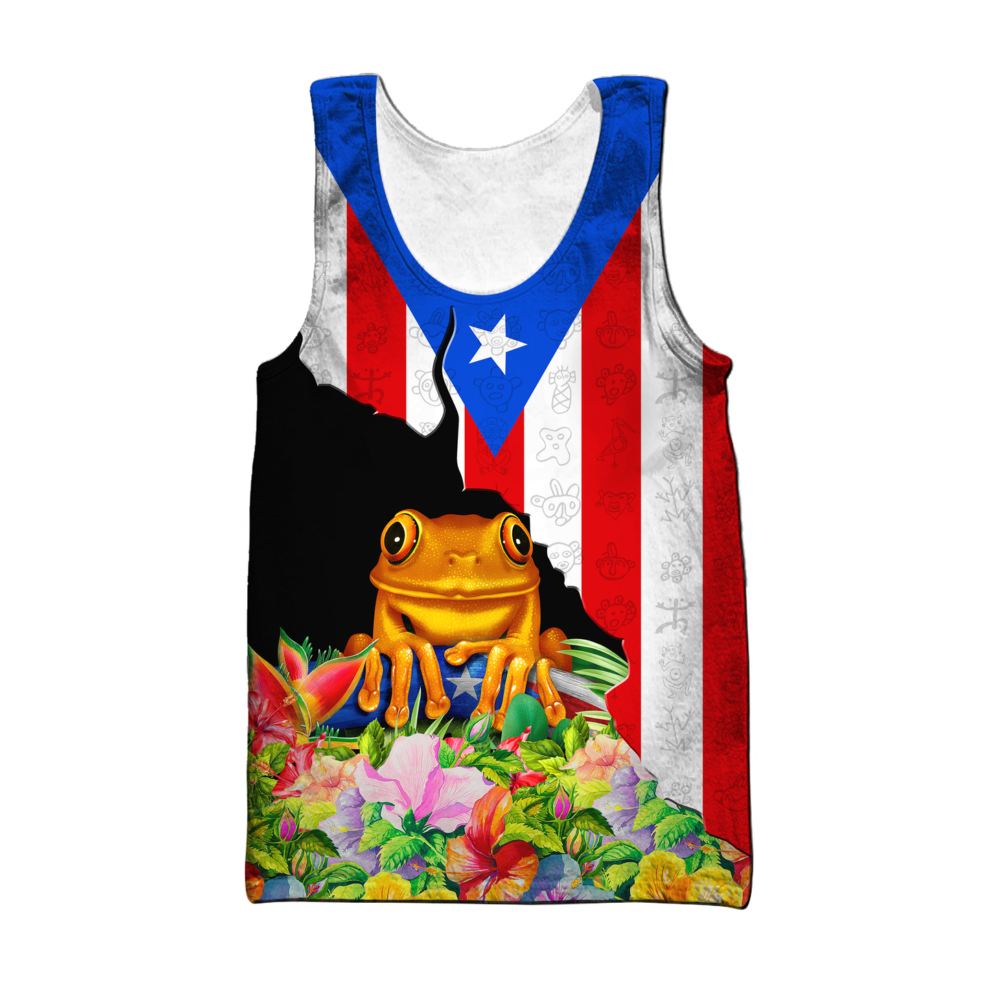 Customize Name Puerto Rico 3D All Over Printed Unisex Shirts