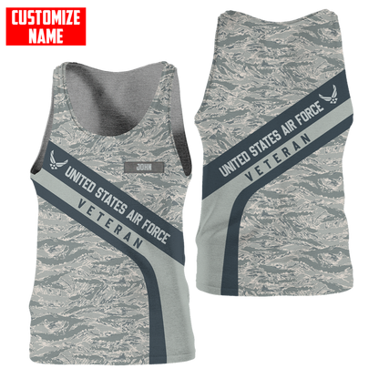 Premium Unique U.S Air Force Veteran Polo All Over Printed Personalized Shirt