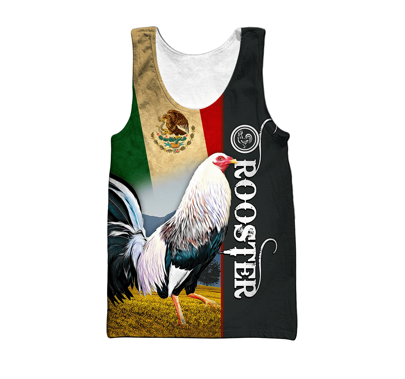 Rooster Mexico 3D All Over Printed Hoodie
