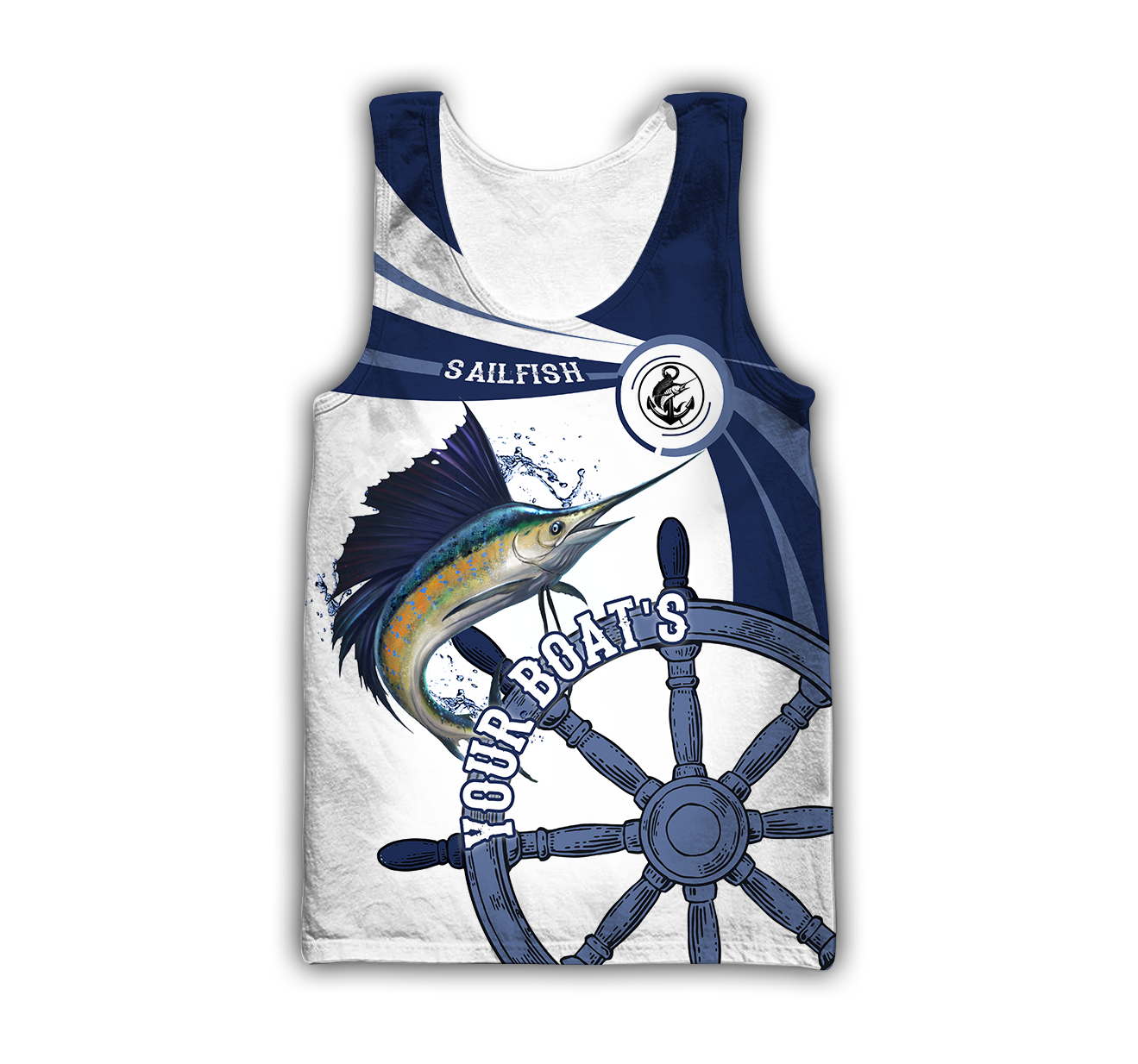 Custom name Sailfish fishing boat team Catch and Release 3D Design print shirts