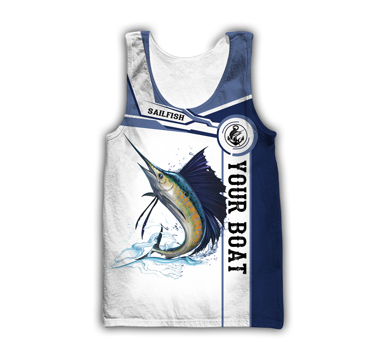 Custom name Sailfish fishing Catch and Release 3D Design print shirts