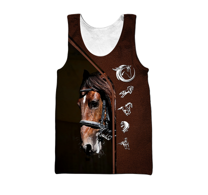Premium Love Horse 3D All Over Printed Unisex Shirts