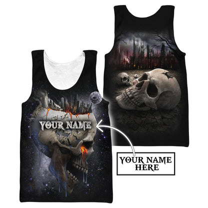 Customize Name Tattoo Skull Hoodie For Men And Women NTN15032104