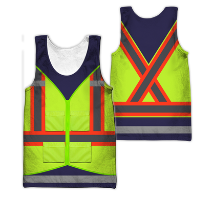 Personalized Trucker Safety 3D Printed Unisex Shirts TN