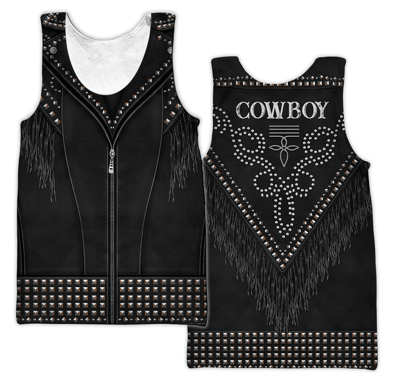 Cowboy Jacket No22 Cosplay 3D Over Printed Unisex Deluxe Hoodie ML