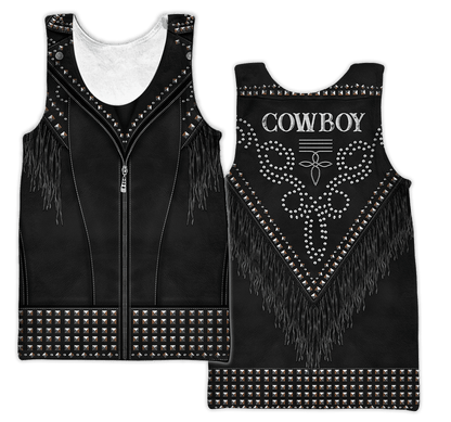 Cowboy Jacket No22 Cosplay 3D Over Printed Unisex Deluxe Hoodie ML