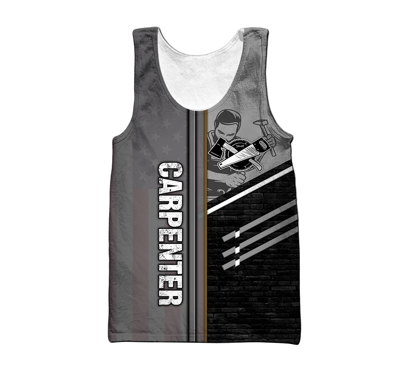 Personalized Name Carpenter 3D All Over Printed Unisex Shirts Metal Pattern Ver 3