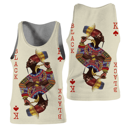 African Culture Black King Unisex Hoodie ML