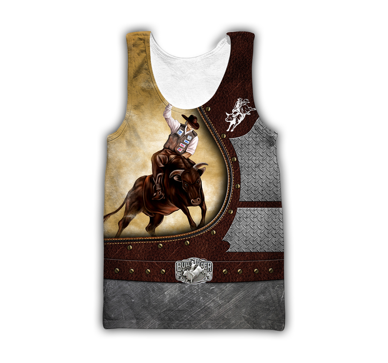 Personalized Name Bull Riding 3D All Over Printed Unisex Shirts Yellow Ver