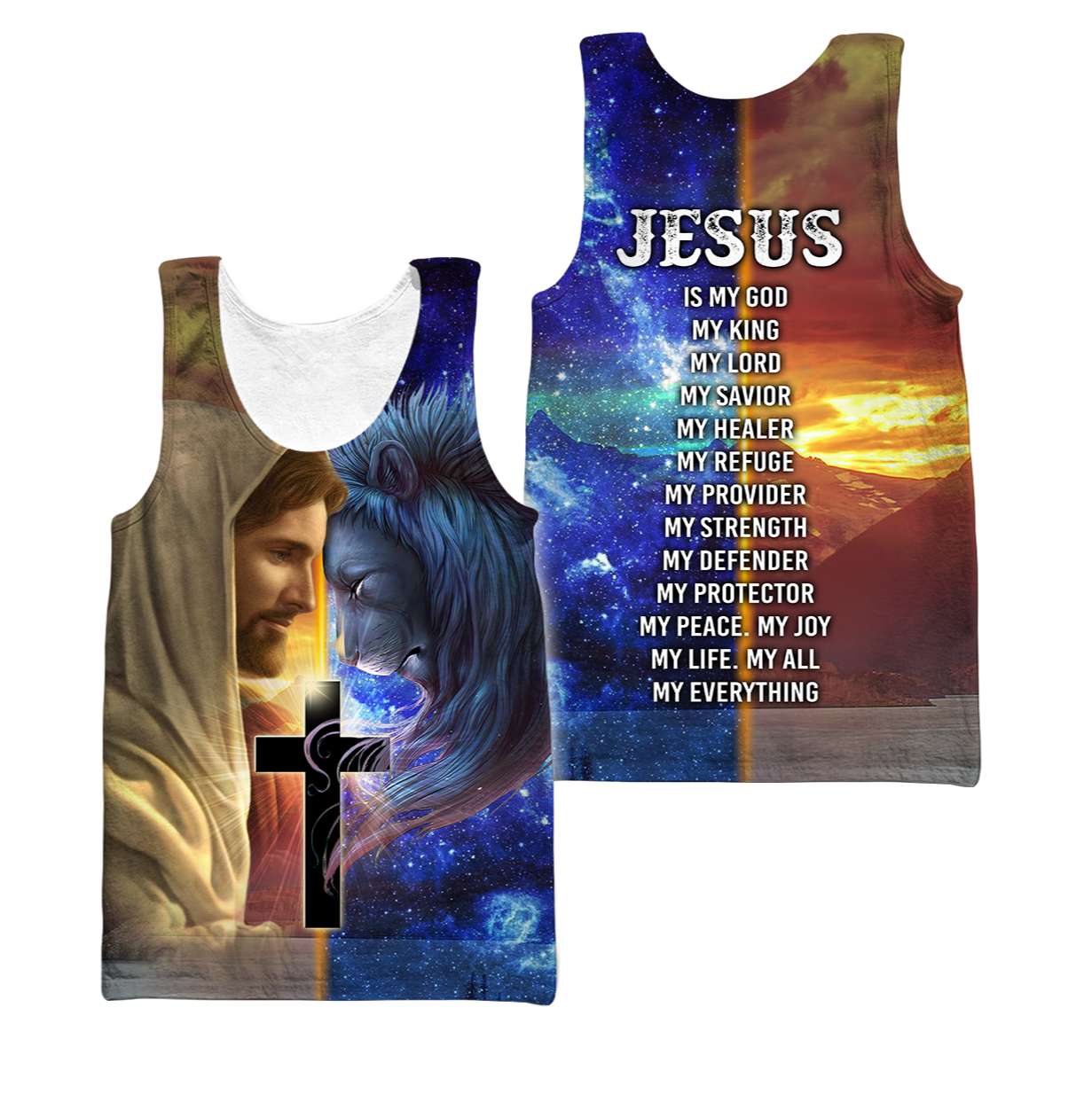 Premium Christian Jesus Lion Easter Personalized Name 3D All Over Printed Unisex Shirts HV