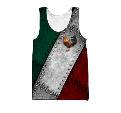 Mexico Rooster 3D All Over Printed Unisex Hoodie
