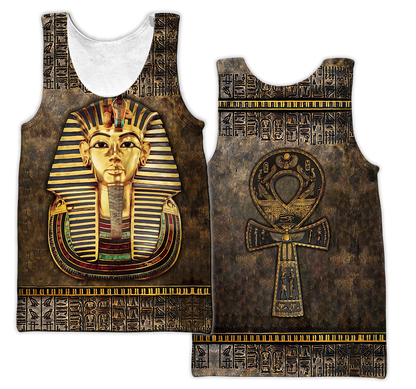 Custom name Pharaoh Ancient Egypt Ankh 3D design print shirts