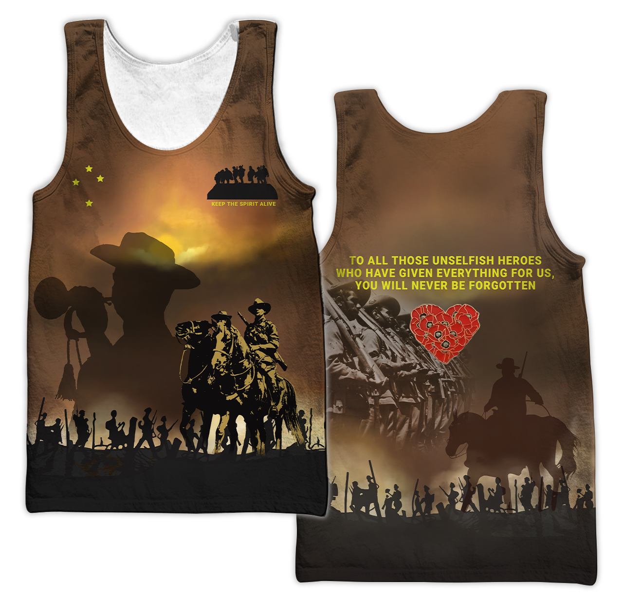 Premium Anzac Day Keep The Spirit Alive 3D Printed Unisex Shirts TN