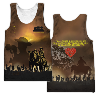 Premium Anzac Day Keep The Spirit Alive 3D Printed Unisex Shirts TN