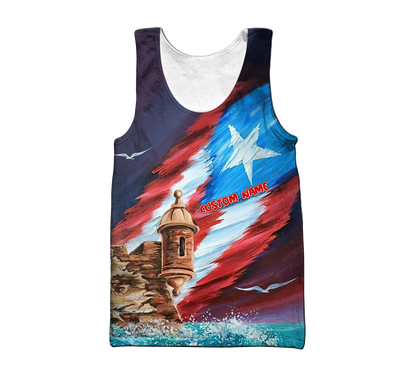 Custom Name Puerto Rico Hoodie For Men And Women MH15032101