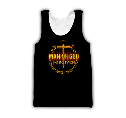 Man of God Forgiven - T-Shirt Style for Men and Women