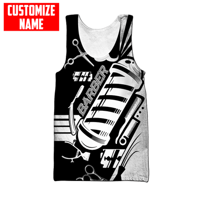 Personalized Name Barber 3D All Over Printed Unisex Shirts