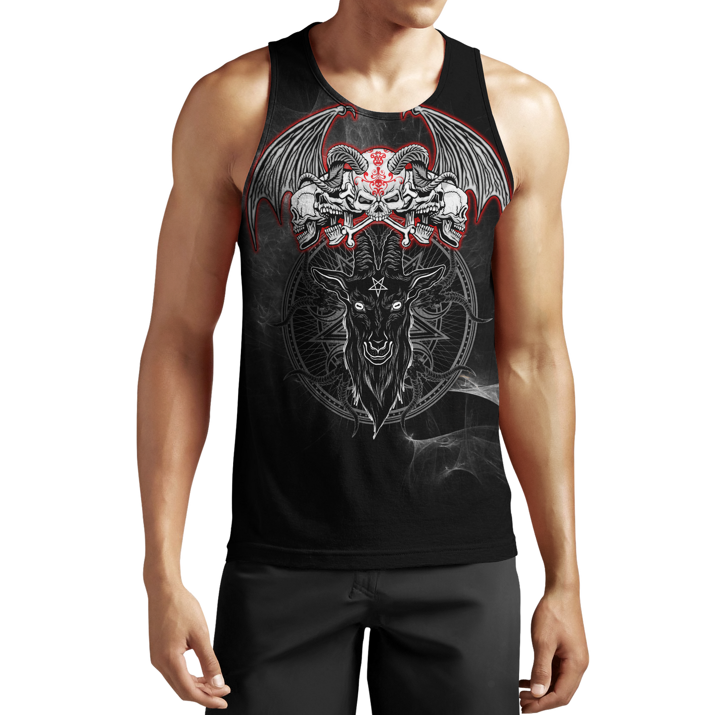 Satanic Skull Symbols Hoodie For Men And Women