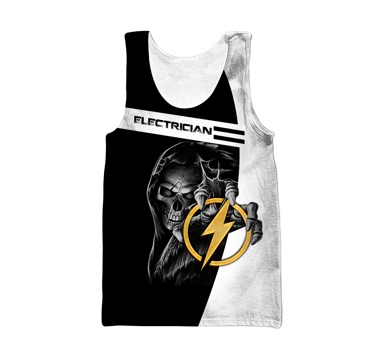 Premium Skull Electrician All Over Printed Shirts For Men And Women MEI