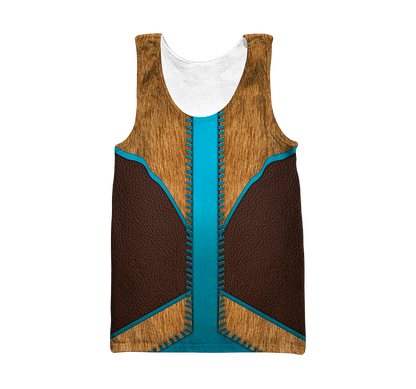 Cowboy Jacket No10 Cosplay 3D Over Printed Unisex Deluxe Hoodie ML