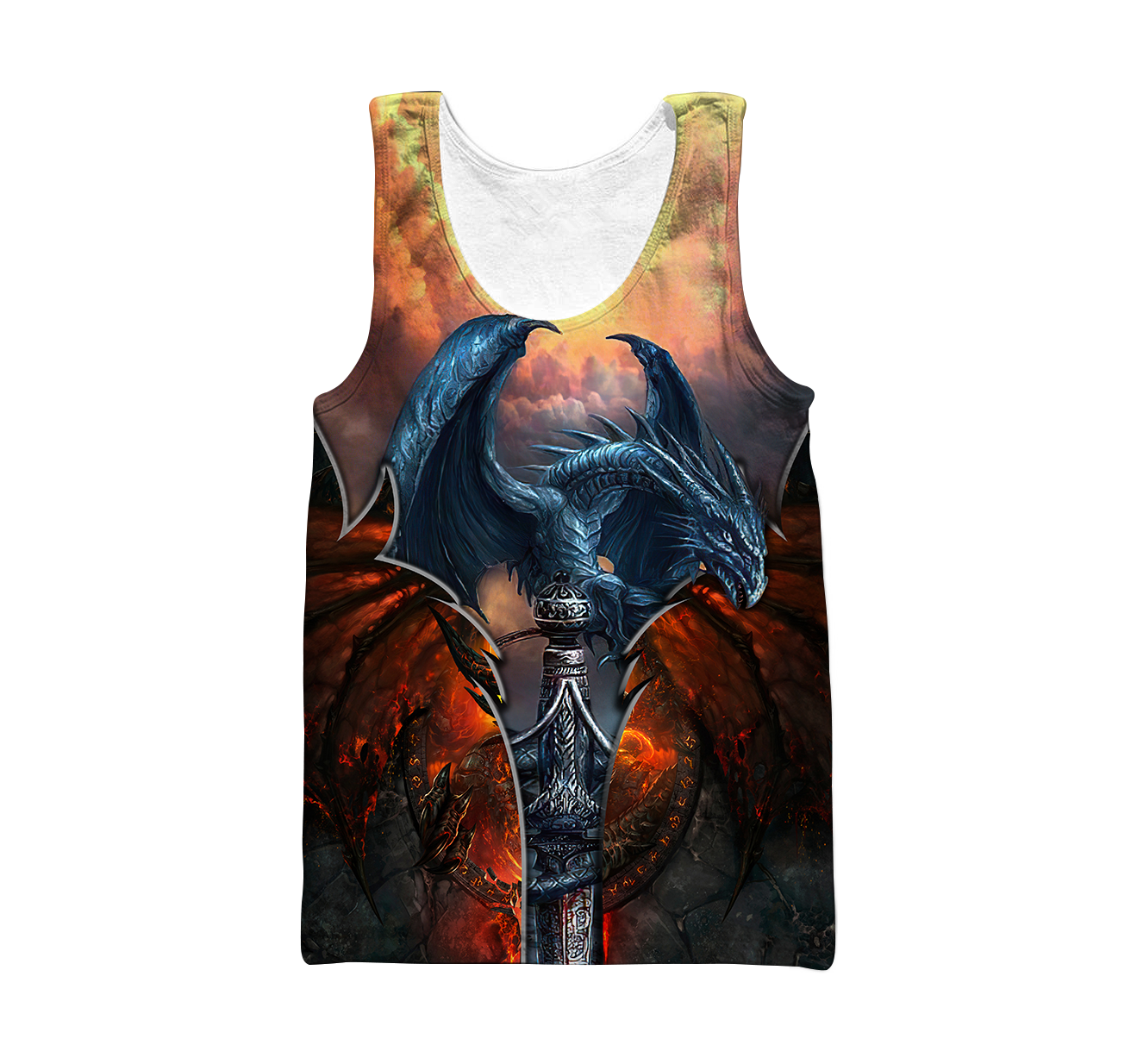 Premium Blue Dragon All Over Printed Shirts For Men And Women MEI