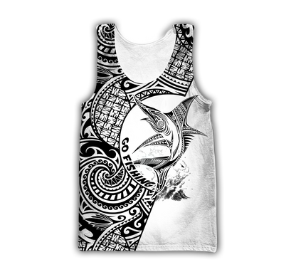 Amazing Polynesian Go Fishing Marline Fish Personalized Unisex Deluxe Hoodie ML