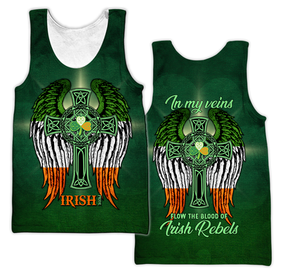 Irish In My Veins 3D All Over Printed Unisex Shirts DQB20022021