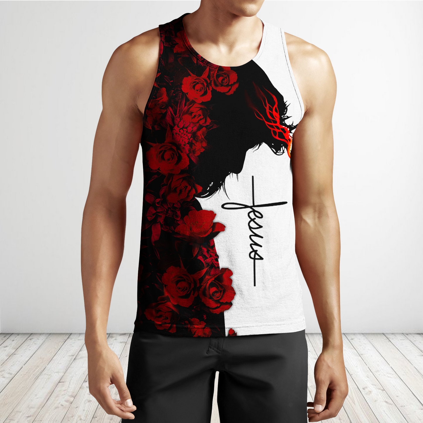 Premium Christian Jesus Red Roses 3D All Over Printed Unisex Shirts - Amaze Style™-Apparel