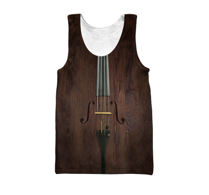 Premium Violin 3D All Over Printed Unisex Shirts