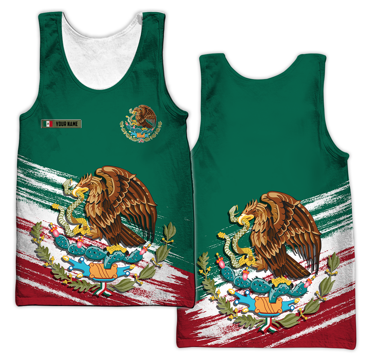 Persionalized Mexico 3D All Over Printed Unisex Shirts