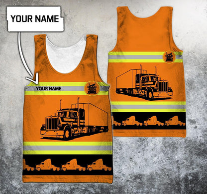 Customize Name Trucker 3D All Over Printed Unisex Shirts