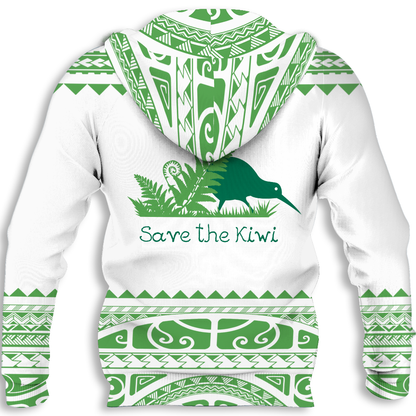 Save the Kiwi ZipHoodie HC2401 - Amaze Style™-Apparel